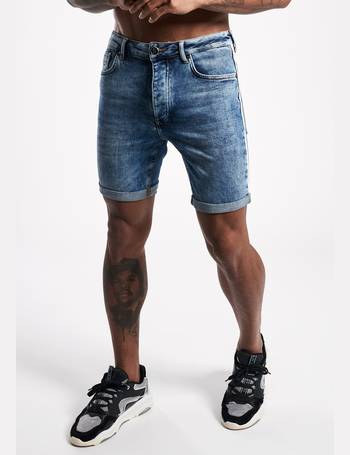 Shop Gym King Men's Denim Shorts up to 80% Off | DealDoodle