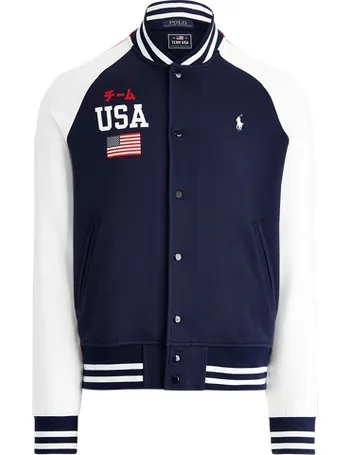 men's polo baseball jacket