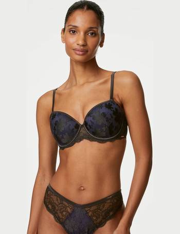 Aster Sparkle Lace Wired Balcony Bra A-E, Rosie