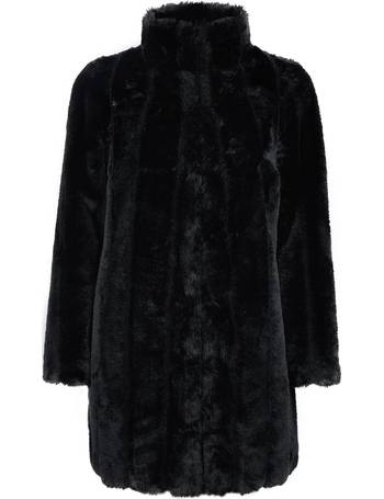Dorothy Perkins Faux Fur Coats, Womens Black Faux Fur Coat Dorothy Perkins