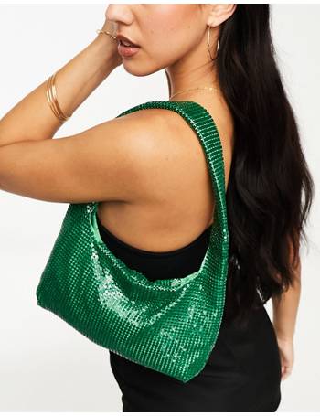 Glamorous mini grab bag with twist handle