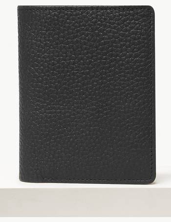 Leather Zip Bi-Fold Cardsafe™ Wallet Marks & Spencer Men Accessories Bags Wallets 