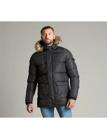 Gym king mega fur parka jacket sale