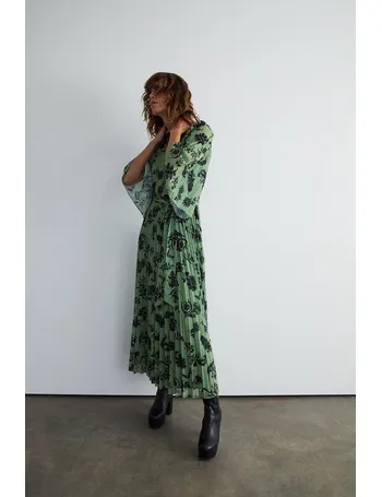 Warehouse green maxi sales dress