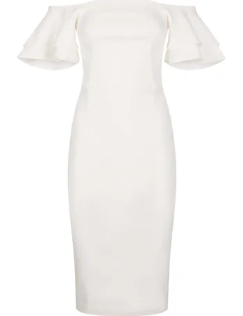 bardot bella flute dress