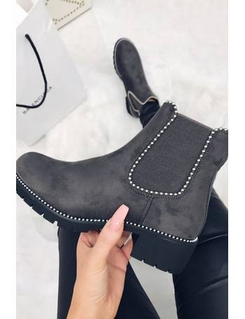 Miss Pap Studded Ankle Boots for Women 