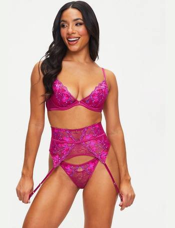 Ann Summers Tempting Lace Cutout Bralette And Open Back Brief Set