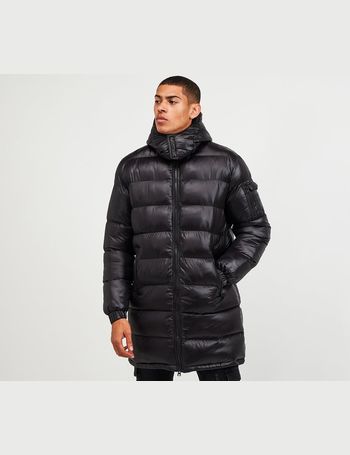 mens brave soul longline puffer jacket