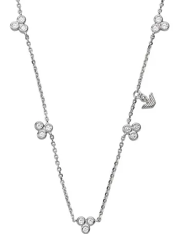 Shop Emporio Armani Women's Silver Necklaces | DealDoodle