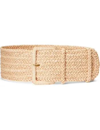 ralph lauren raffia belt