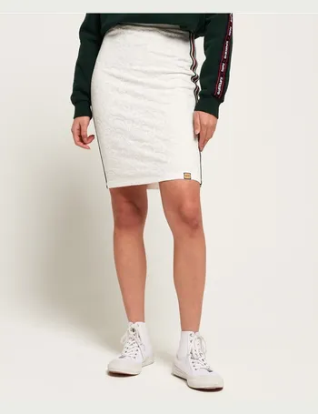 superdry white skirt