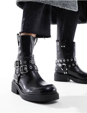 Bershka sales biker boots