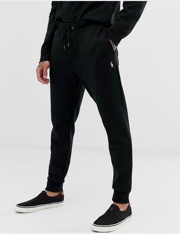 ralph lauren black jogging bottoms