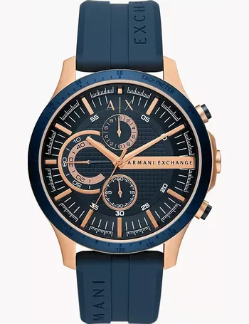 Armani Exchange Chronograph Blue Silicone Watch