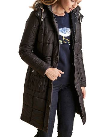 Barbour foreshore baffle store quilted hooded coat