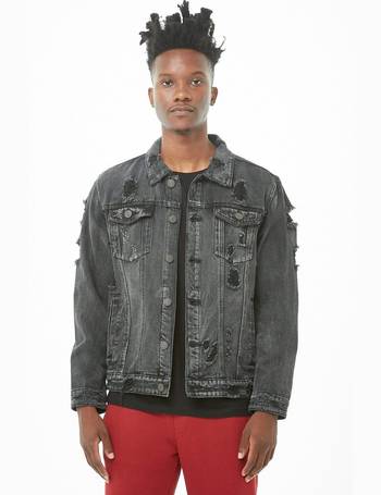 Forever 21 hotsell distressed denim jacket