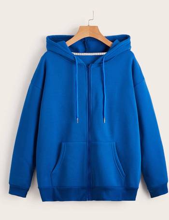 Plus Car & Letter Graphic Drawstring Thermal Lined Hoodie