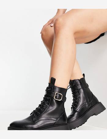 Asos design raider shop chunky lace up boots