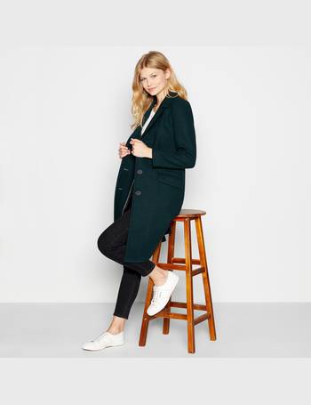 petite dark green coat