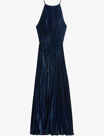 Ted baker cornela on sale pleated velvet midi dress