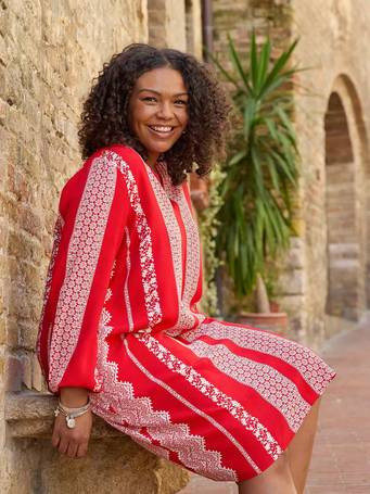 Live Unlimited Curve Smock Style Tunic Top, White at John Lewis