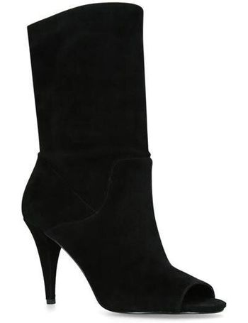 Michael kors elaine hot sale open toe boots