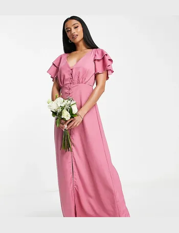 mauve pink bridesmaid dresses