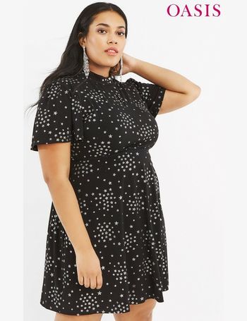 Oasis black star outlet dress