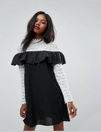 club l crochet detail maxi dress