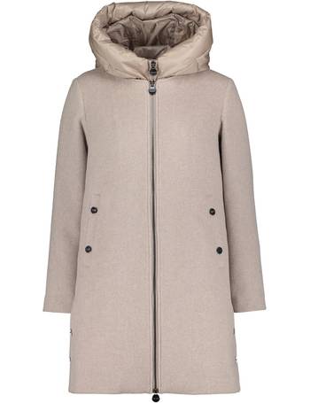 Betty Barclay Quilted Jacket With Hood And Zip Off White