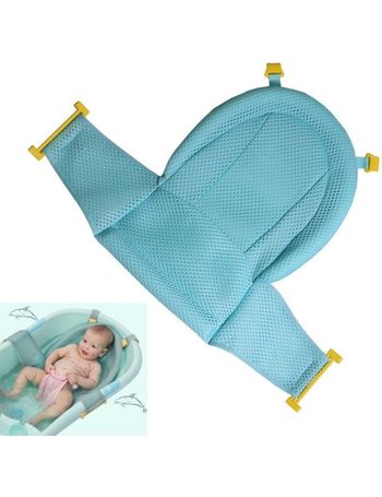 Newborn Bath Bed, Adjustable Baby Shower Mat Non-Slip Soft Padded Infant  Bathtub Support Foldable Baby Bath Seat Back Pillow Infant Bather Floating  Pad, 0-12 M, NO Bathtub 