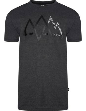 Charcoal Grey Dare 2B Men's Allusion Printed Design Lightweight T-Shirt 