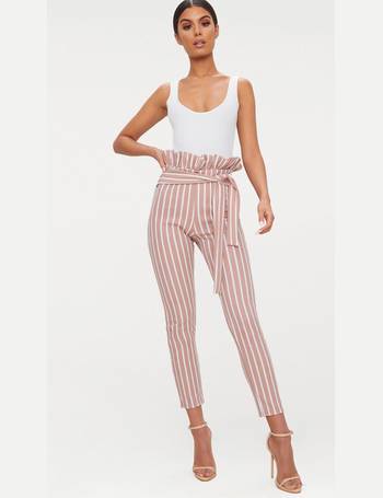 Monochrome Pinstripe Skinny Trousers