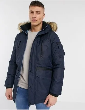 jack and jones mens jorlatto parka asphalt