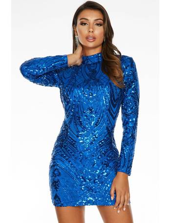 quiz royal blue sequin dress