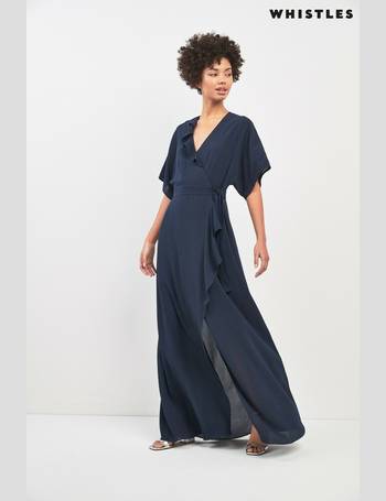 Nova frill clearance wrap maxi dress