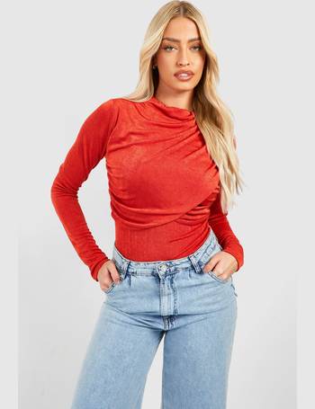 Shop Boohoo Long Sleeve Bodysuits for Women up to 90% Off