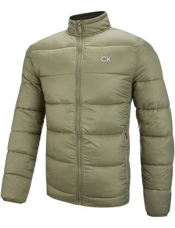 Calvin Klein Jeans commercial bomber jacket in thyme green