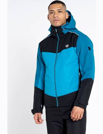 Dare2B Throwback Mens Ski Jacket Green Breathable Waterproof Skiing Sports Coat 