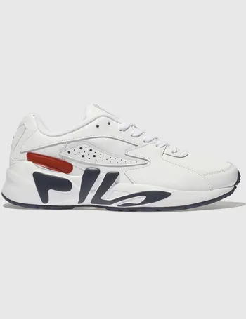 mens white fila trainers