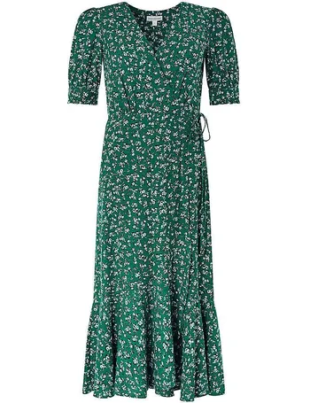 lili embellished midaxi dress green