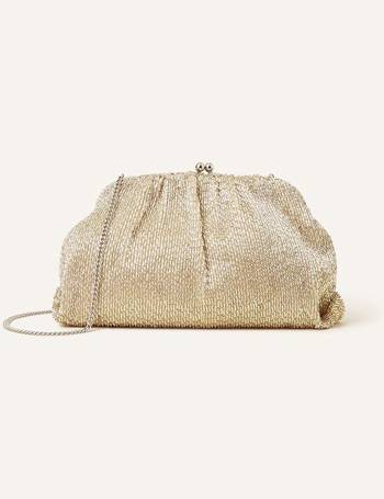 Debenhams sales gold clutch