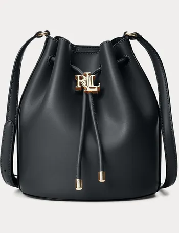 ralph lauren leather bucket bolsa