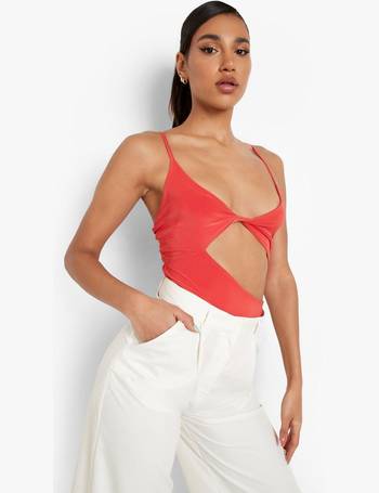 Plus Double Layer Cut Out Bodysuit