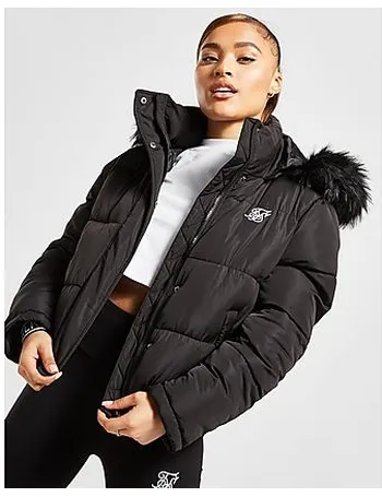 siksilk fur padded jacket