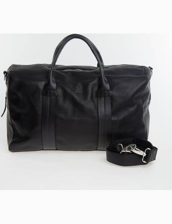 Black Leather Weekend Bag from TK Maxx