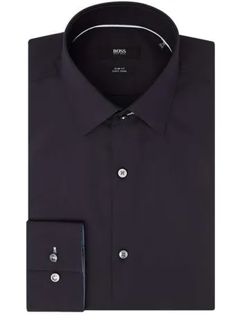 hugo boss grandad collar shirt