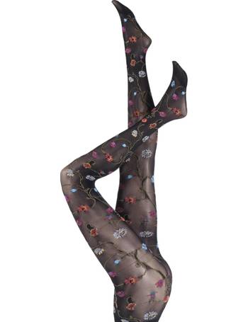 Trasparenze Platino Floral Knit Opaque Tights