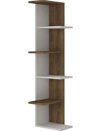Choice Furniture Super Bookcases, Appleby Mini Oak Corner Bookcase