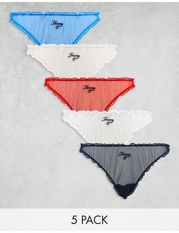 Panties Tommy Hilfiger Lace 3 Pack Bikini Desert Sky/ White/ Primary Red